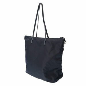 Prada Nylon Shoulder Bag Tessuto Black Tote